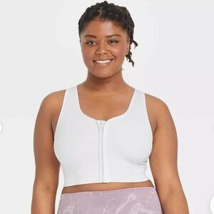 NWOT Target Zipper Sports Bra All in Motion